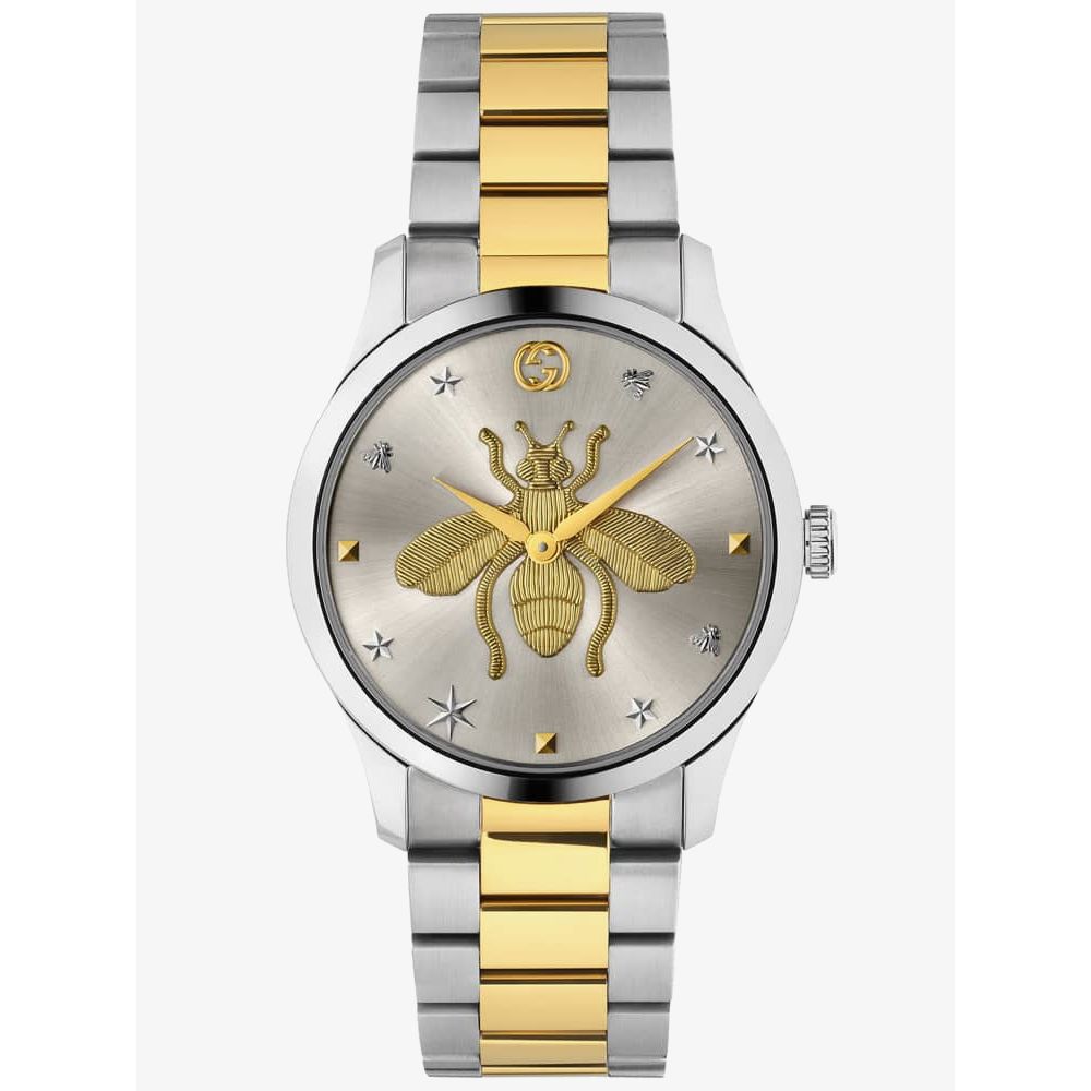 Gucci G Timeless Silver Dial Two Tone Steel Strap Watch For Women - YA1264131 Buy Now By Gucci