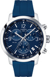 Tissot T Sport PRC 200 Chronograph Blue Rubber Strap Watch For Men - T114.417.17.047.00 Buy Now By Tissot