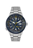 Citizen Promaster Nighthawk Eco Drive Navy Blue Dial Silver Steel Strap Watch For Men - BJ7006-56L Buy Now By Citizen