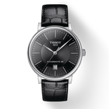 Tissot Carson Premium Powermatic 80 Black Dial Black Leather Strap Watch For Men - T122.407.16.051.00 Buy Now By Tissot