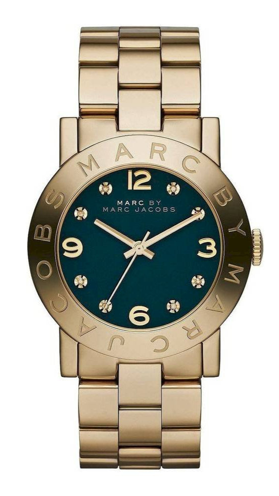 Marc Jacobs Amy Green Dial Gold Steel Strap Watch for Women - MBM8619 Buy Now By Marc Jacobs