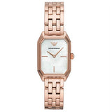 Emporio Armani Giola White Mother of Pearl Dial Rose Gold Steel Strap Watch For Women - AR11147 Buy Now By Emporio Armani
