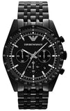 Emporio Armani Tazio Chronograph Black Dial Black Steel Strap Watch For Men - AR5989 Buy Now By Emporio Armani