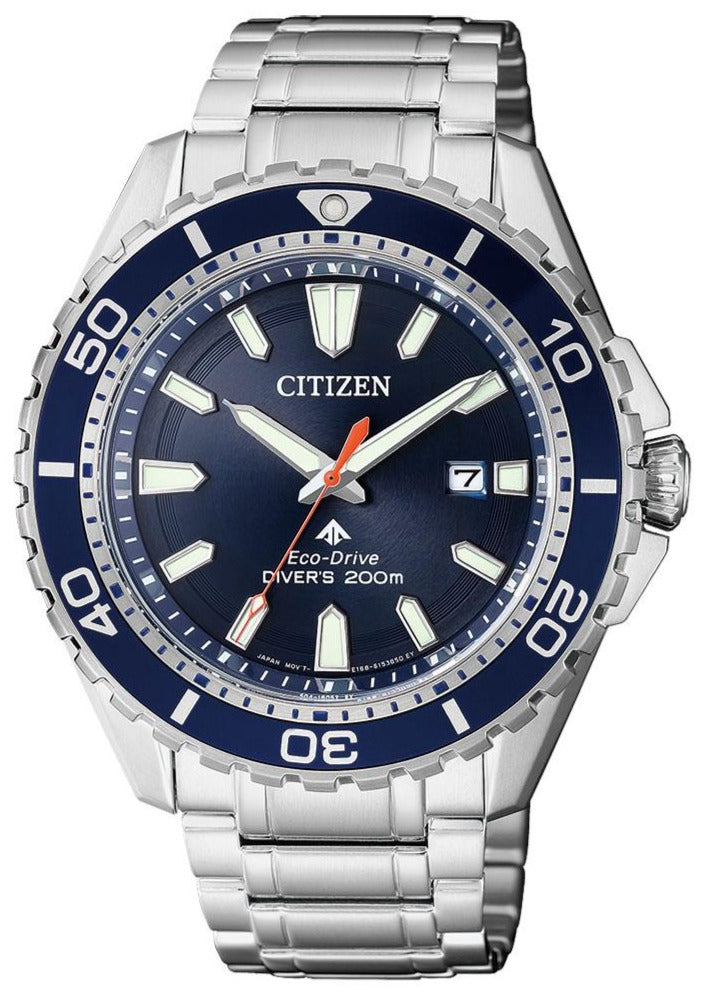Citizen Promaster Marine Blue Dial Silver Steel Strap Watch For Men - BN0191-80L Buy Now By Citizen