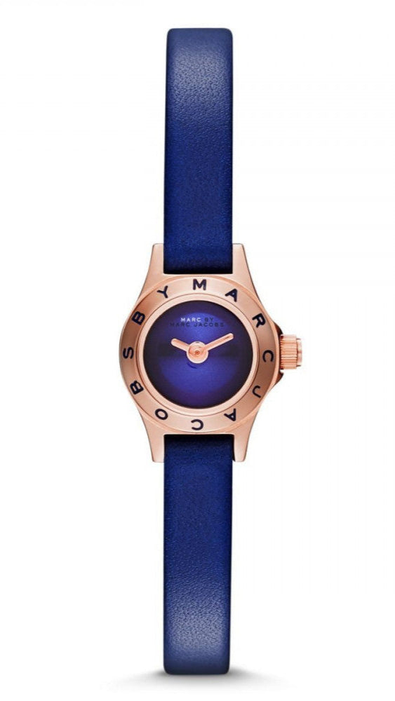Marc Jacobs Blade Blue Dial Blue Leather Strap Watch for Women - MBM8641 Buy Now By Marc Jacobs