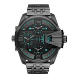 Diesel Uber Chief Black Dial Grey Stainless Steel Strap Watch For Men - DZ7372 Buy Now By Diesel