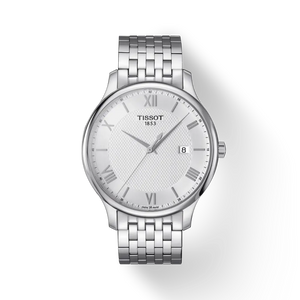 Tissot T Classic Tradition Silver Dial Silver Steel Strap Watch For Men - T063.610.11.038.00 Buy Now By Tissot