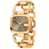 Gucci G Gucci Sunbrushed Brown Dial Rose Gold Steel Strap Watch For Women - YA125511 Buy Now By Gucci
