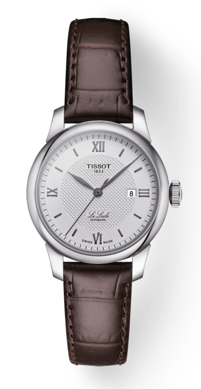 Tissot T Classic Le Locle Automatic Silver Dial Brown Leather Strap Watch For Women - T006.207.16.038.00 Buy Now By Tissot