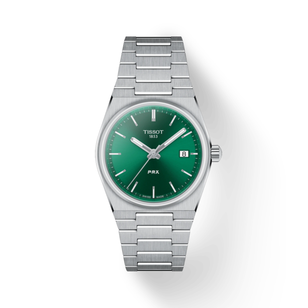 Tissot PRX Green Dial Silver Steel Strap Unisex Watch - T137.210.11.091.00 Buy Now By Tissot
