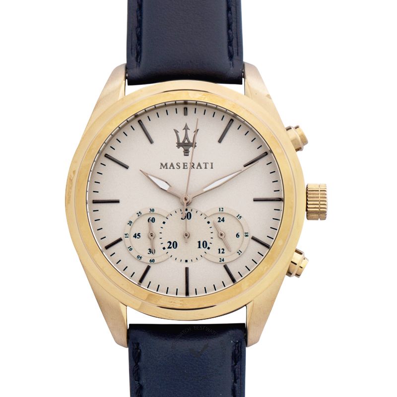 Maserati Traguardo Chronograph Grey Dial Leather Strap Men's Watch - R8871612016 Buy Now By Maserati