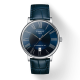 Tissot Carson Premium Powermatic 80 Blue Dial Blue Leather Strap Watch For Men - T122.407.16.043.00 Buy Now By Tissot