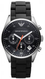 Emporio Armani Sportivo Chronograph Black Dial Black Strap Watch For Men - AR5858 Buy Now By Emporio Armani