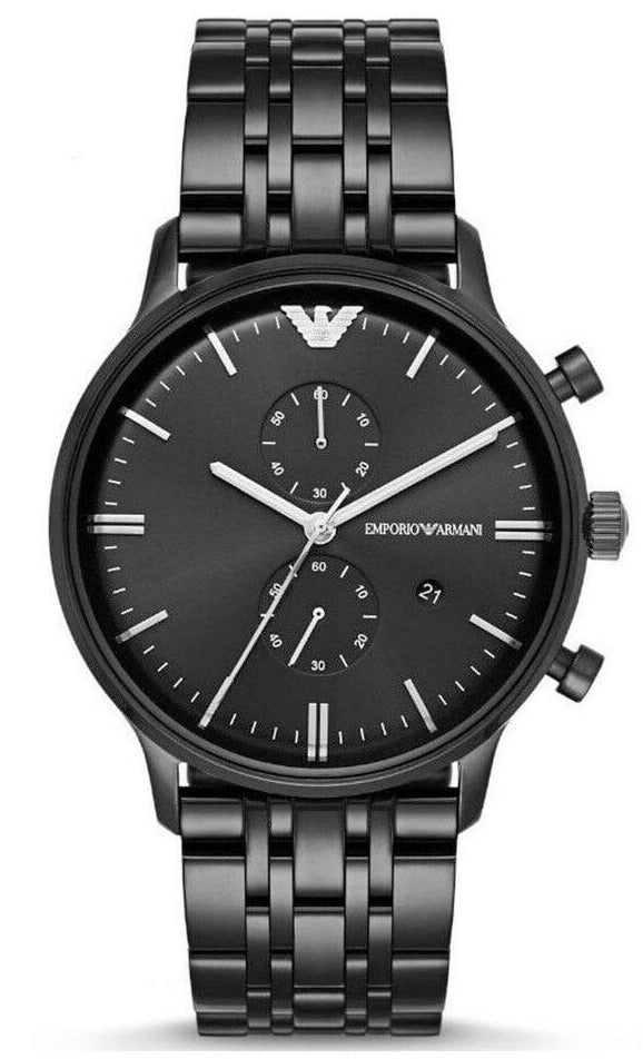 Emporio Armani Chronograph Black Dial Black Steel Strap Watch For Men - AR1934 Buy Now By Emporio Armani