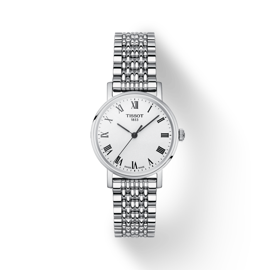 Tissot T Classic Everytime Small White Dial Silver Mesh Bracelet Watch For Women - T109.210.11.033.00 Buy Now By Tissot