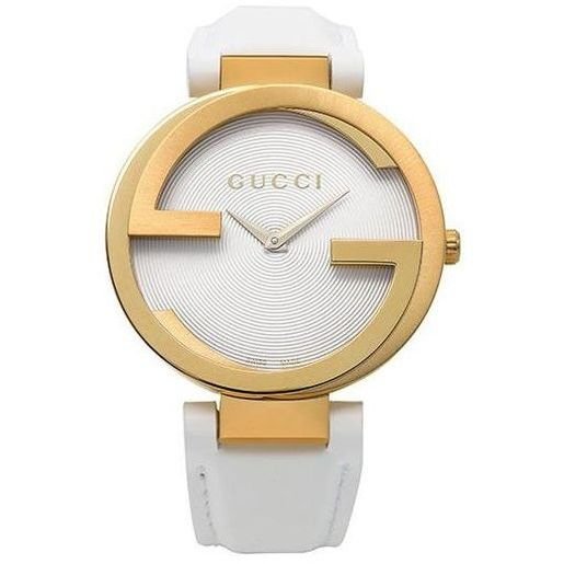 Gucci G Interlocking White Dial White Leather Strap Watch For Women - YA133327 Buy Now By Gucci