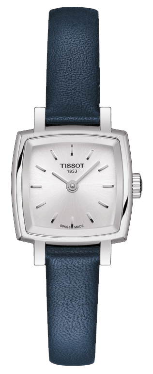 Tissot Lovely Square Silver Dial Blue Leather Strap Watch For Women - T058.109.16.031.00 Buy Now By Tissot