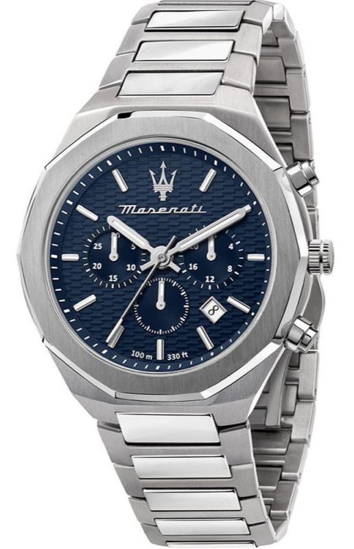 Maserati Stile Blue Dial Silver Steel Strap Watch For Men - R8873642006 Buy Now By Maserati