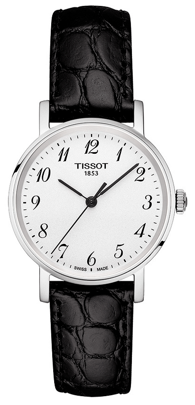 Tissot Everytime Small White Dial Black Leather Strap Watch For Women - T109.210.16.032.00 Buy Now By Tissot