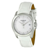 Tissot Couturier Lady Silver Dial White Leather Strap Watch For Women - T035.210.16.011.00 Buy Now By Tissot