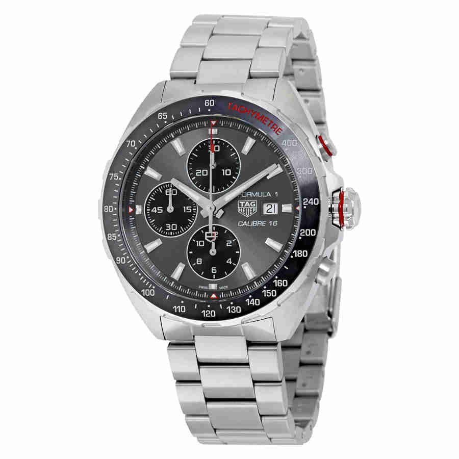 Tag Heuer Formula 1 Automatic Chronograph Grey Dial Silver Strap Watch for Men - CAZ2012.BA0876 Buy Now By Tag Heuer