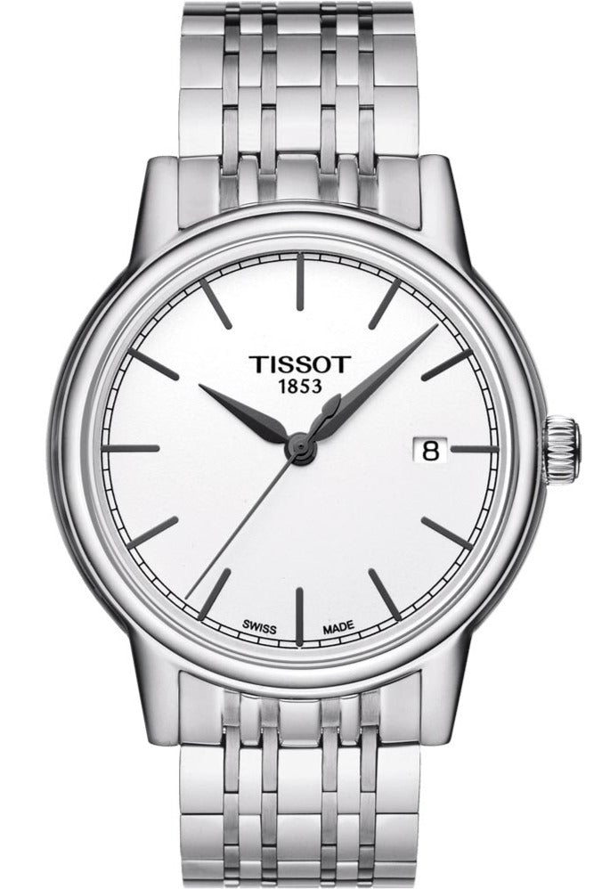Tissot Carson Steel White Dial Silver Steel Strap Watch For Men - T085.410.11.011.00 Buy Now By Tissot