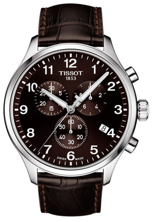 Tissot T Sport Chrono XL Classic Brown Dial Brown Leather Strap Watch For Men - T116.617.16.297.00 Buy Now By Tissot