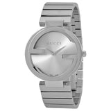 Gucci G Interlocking Silver Dial Silver Steel Strap Watch For Women - YA133308 Buy Now By Gucci