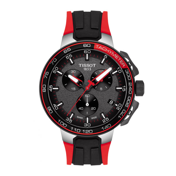 Tissot T Race Cycling Vuelta Black Dial Two Tone Rubber Strap Watch For Men - T111.417.37.441.01 Buy Now By Tissot