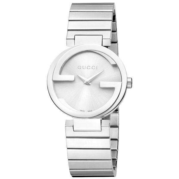 Gucci G Interlocking Silver Dial Silver Steel Strap Watch For Women - YA133503 Buy Now By Gucci