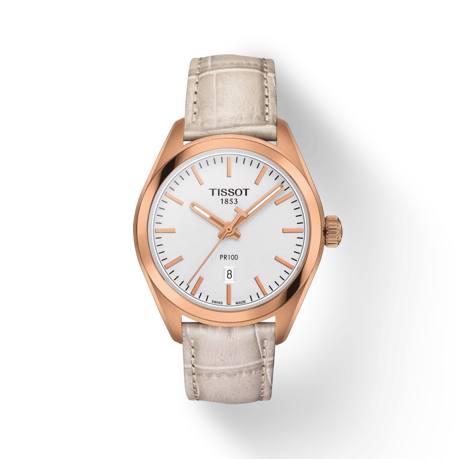 Tissot T Classic PR 100 Lady White Dial Watch For Women - T101.210.36.031.00 Buy Now By Tissot