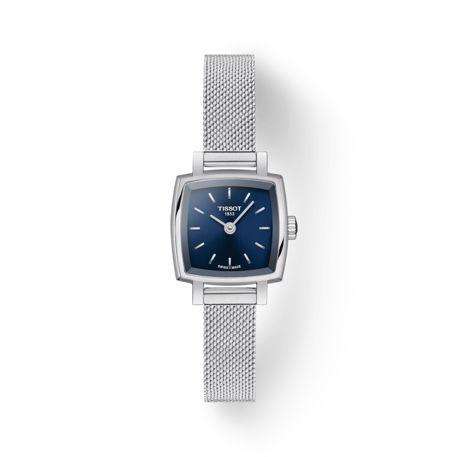 Tissot Lovely Square Blue Dial Silver Mesh Bracelet Watch For Women - T058.109.11.041.00 Buy Now By Tissot