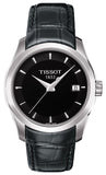 Tissot T Trend Couturier Black Dial Black Leather Strap Watch For Women - T035.210.16.051.00 Buy Now By Tissot