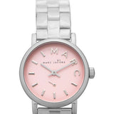 Marc Jacobs Baker Pink Dial Silver Steel Strap Watch for Women - MBM3283 Buy Now By Marc Jacobs