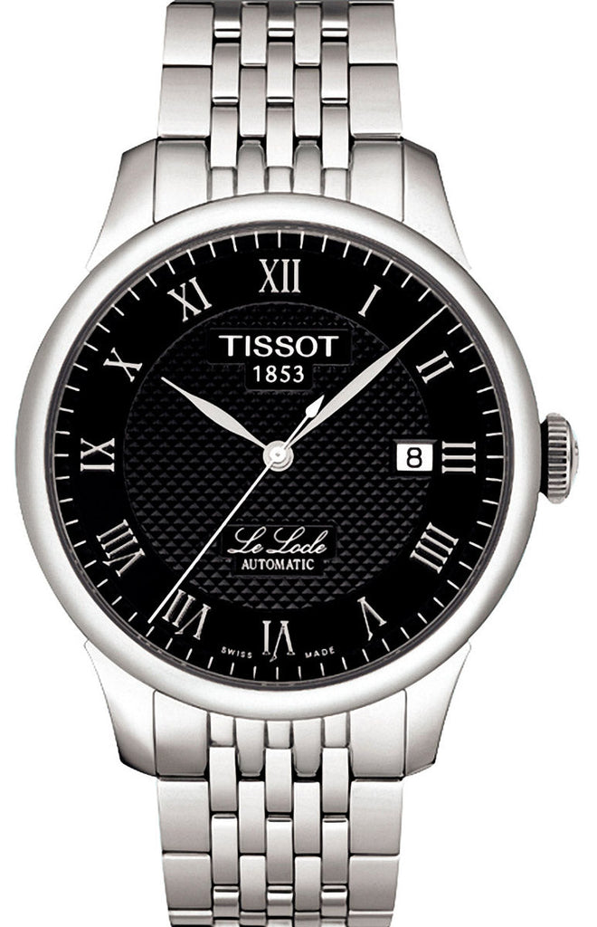 Tissot Le Locle Automatic Black Dial Silver Steel Strap Watch For Men - T41.1.483.53 Buy Now By Tissot