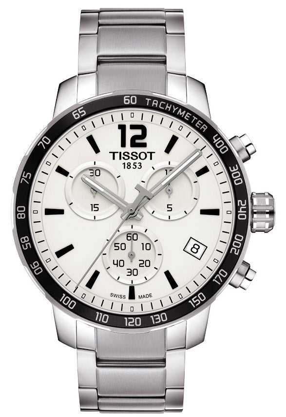Tissot Quickster Chronograph Silver Dial Watch For Men - T095.417.11.037.00 Buy Now By Tissot