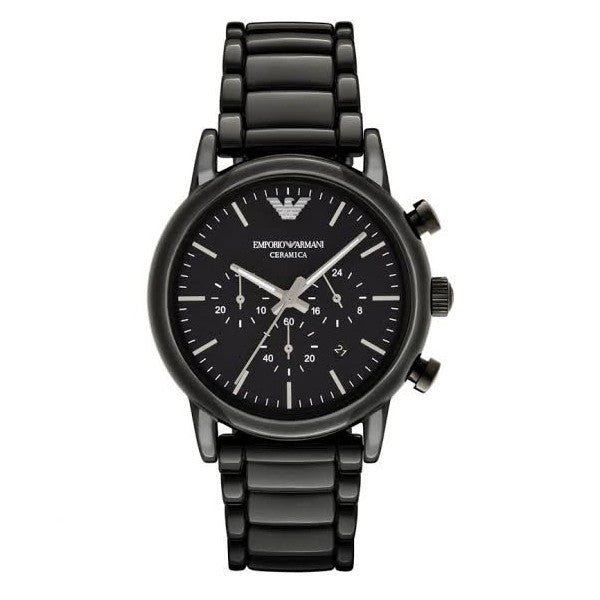 Emporio Armani Luigi Chronograph Black Dial Black Stainless Steel Watch For Men - AR1507 Buy Now By Emporio Armani