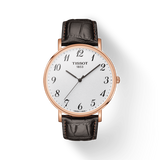 Tissot T Classic Everytime White Dial Black Leather Strap Watch For Men - T109.610.36.032.00 Buy Now By Tissot