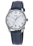 Gucci G-Timeless Signature Mother of Pearl Star Dial Blue Watch For Women - YA126588 Buy Now By Gucci