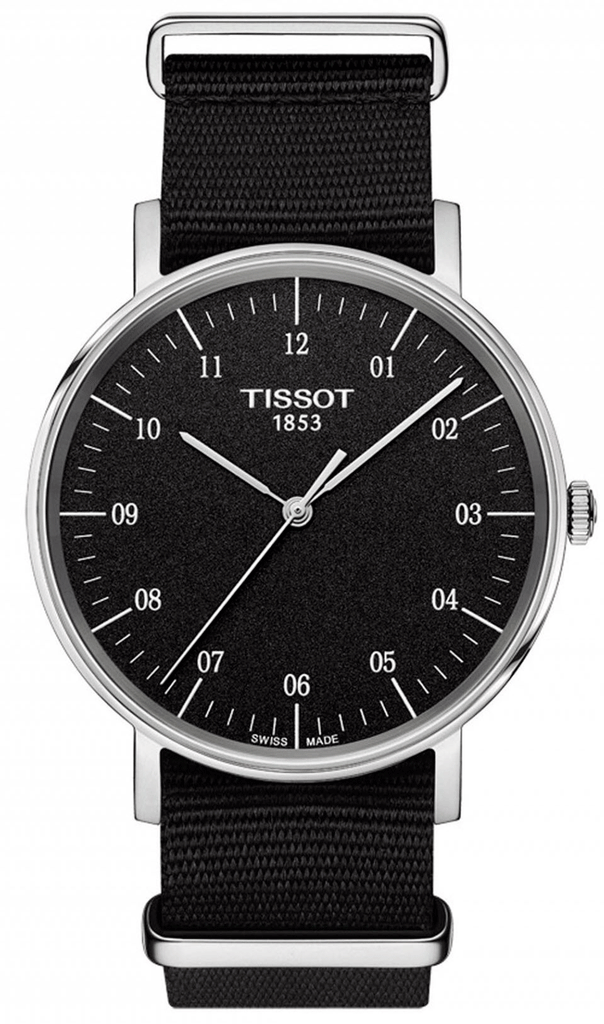 Tissot Everytime Medium Black Dial Black NATO Strap Watch For Men - T109.410.17.077.00 Buy Now By Tissot