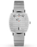 Gucci Grip Quartz Silver Dial Silver Steel Strap Watch For Women - YA157401 Buy Now By Gucci