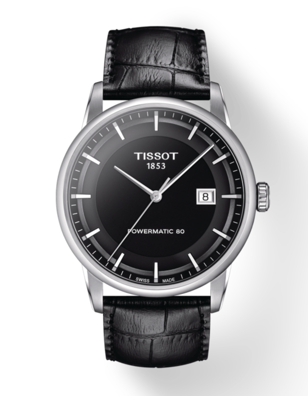 Tissot T Classic Luxury Black Dial Black Leather Strap Watch For Men - T086.407.16.051.00 Buy Now By Tissot