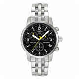 Tissot T Sport PRC200 Chronograph Black Dial Silver Steel Strap Watch for Men - T17.1.586.52 Buy Now By Tissot