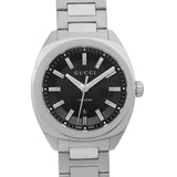 Gucci GG2570 Quartz Black Dial Silver Steel Strap Watch For Men - YA142401 Buy Now By Gucci