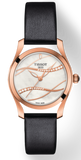 Tissot T Wave Diamond Mother of Pearl Dial Black Leather Strap Watch For Women - T112.210.36.111.00 Buy Now By Tissot