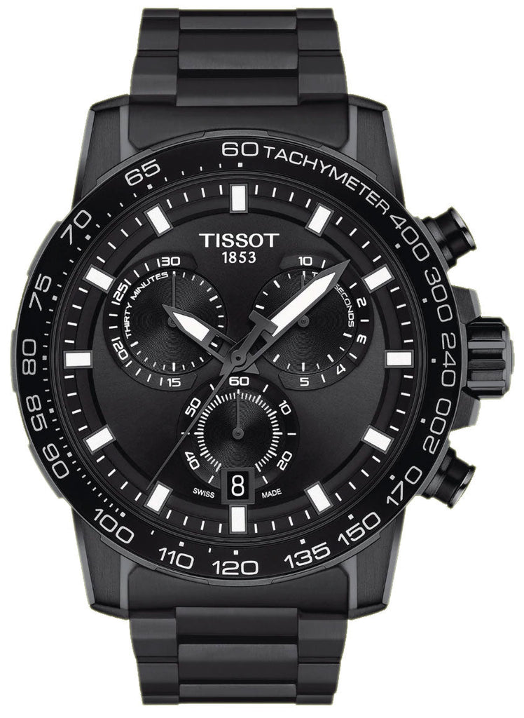 Tissot Supersport Chrono Black Dial Black Steel Strap Watch For Men - T125.617.33.051.00 Buy Now By Tissot