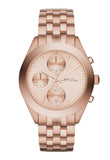 Marc Jacobs Peeker Chronograph Rose Gold Dial Rose Gold Steel Strap Watch for Women - MBM3394 Buy Now By Marc Jacobs
