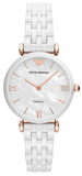 Emporio Armani Ceramica Mother of Pearl Dial White Ceramic Strap Watch For Women - AR1486 Buy Now By Emporio Armani