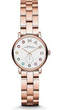 Marc Jacobs Baker Dexter White Dial Rose Gold Steel Strap Watch for Women - MBM3443 Buy Now By Marc Jacobs