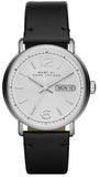 Marc Jacobs Fergus White Dial Black Leather Strap Watch for Men - MBM5076 Buy Now By Marc Jacobs